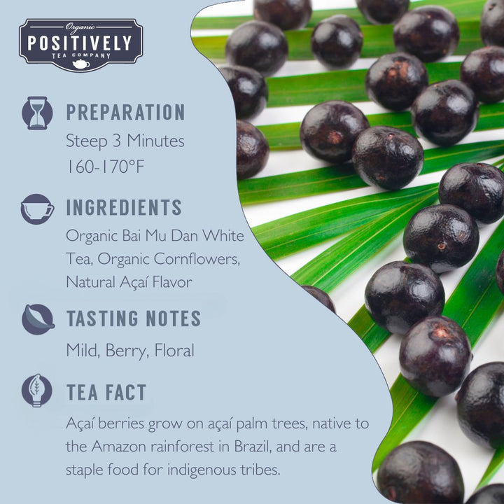 Organic Açaí White - Tea Bags