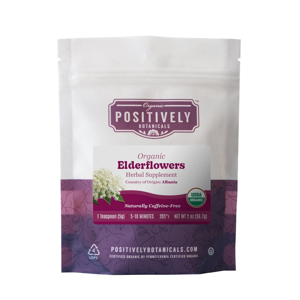 Organic Elderflowers - Loose Leaf Botanical
