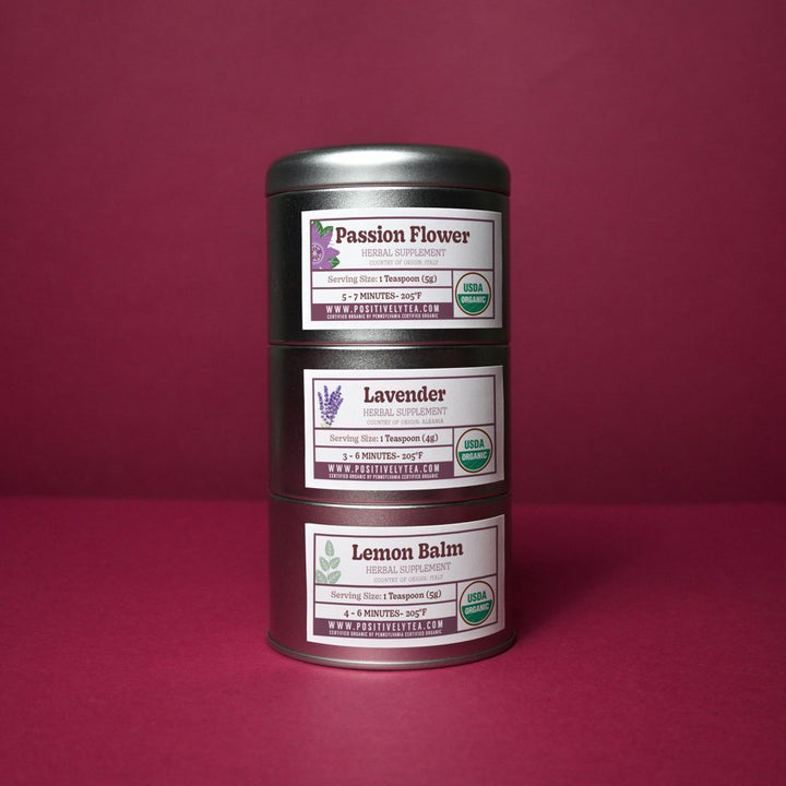 Organic Positively Botanical Tin Trio - Positively Relaxed