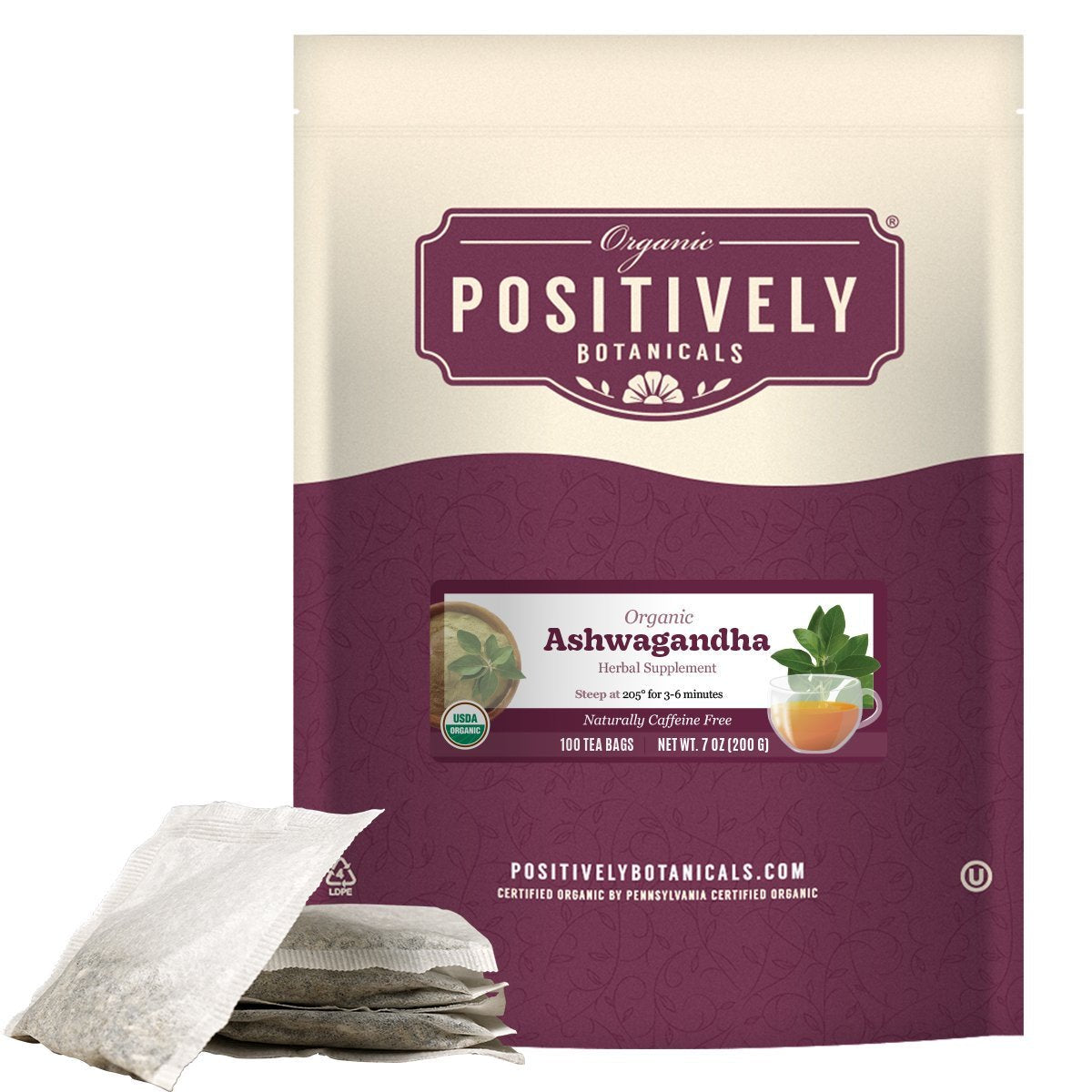 Organic Ashwagandha - Botanical Tea Bags