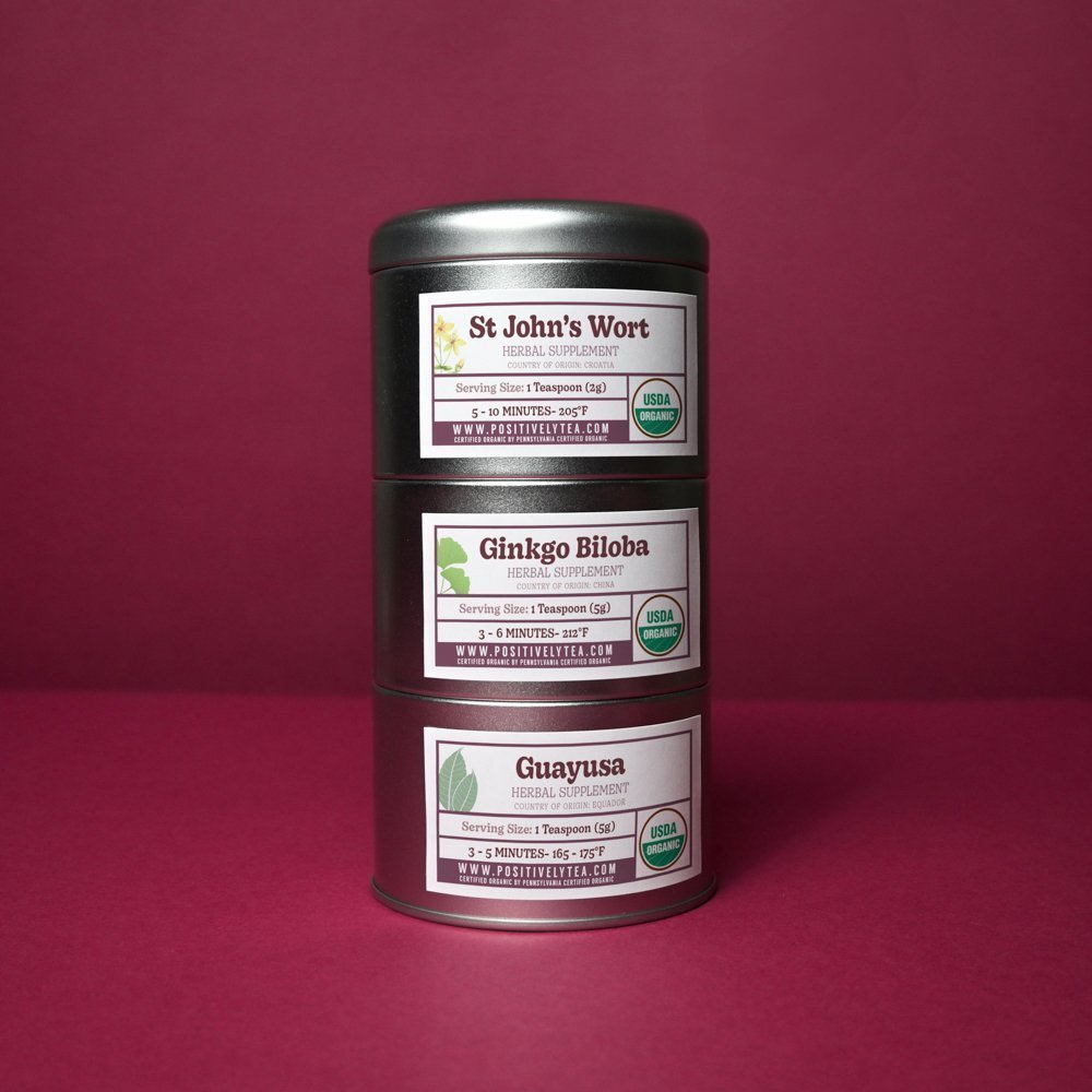 Organic Positively Botanical Tin Trio - Feeling Focused