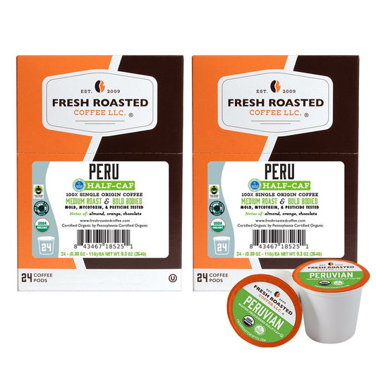 Organic Peru Water-Processed Half Caf - Classic Coffee Pods
