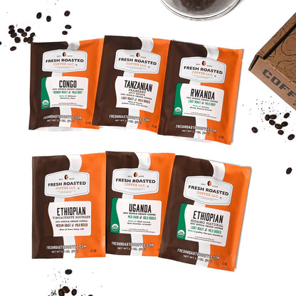 Fresh Roasted Six Pack Sampler - African Coffee