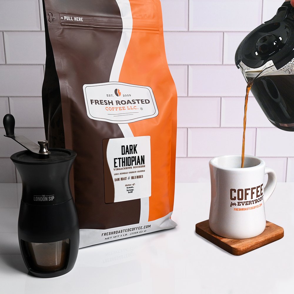 Dark Ethiopian Yirgacheffe Kochere - Roasted Coffee