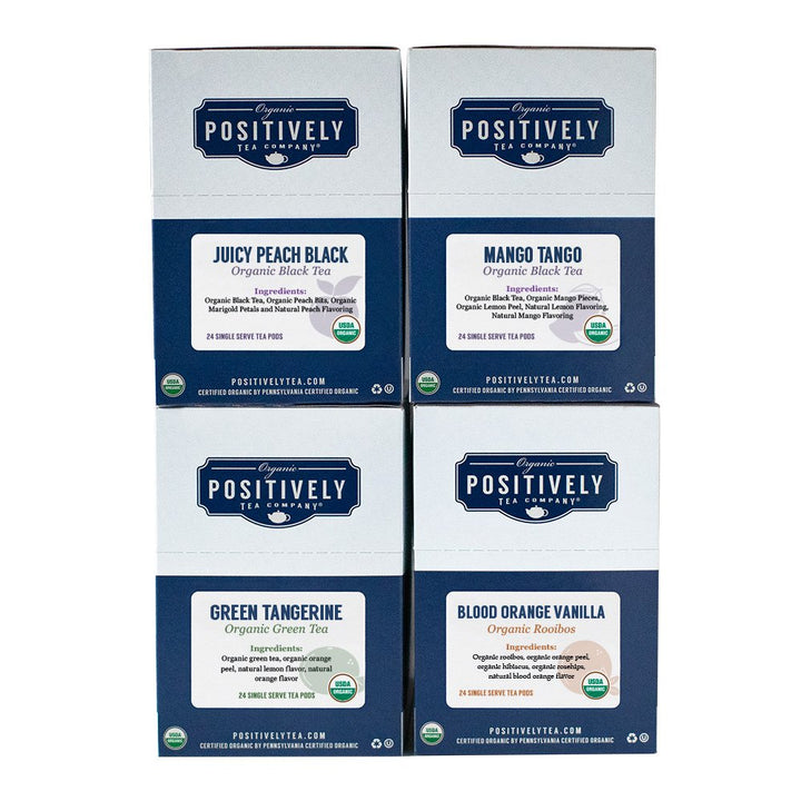 Organic Positively Tea Fruity Flavored Favorites - Classic Tea Pods