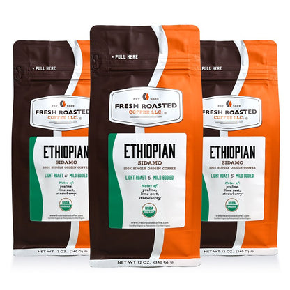 Organic Ethiopian Sidamo - Roasted Coffee