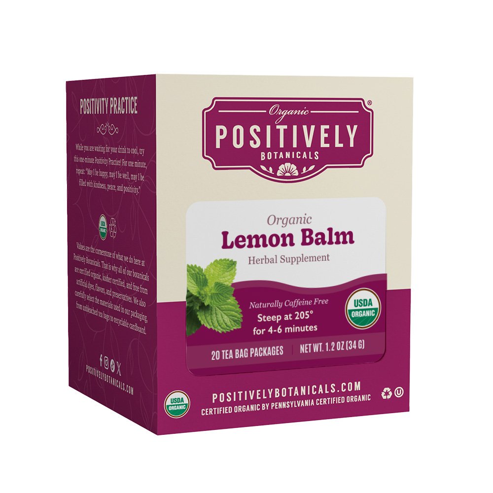 Organic Lemon Balm - Botanical Tea Bags
