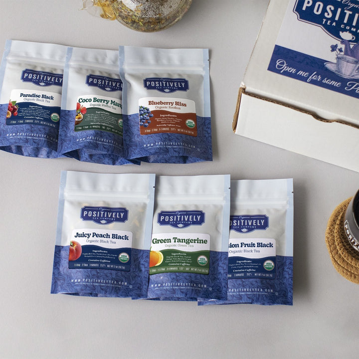 Organic Positively Tea Sampler - Market Fresh & Fruity Mini-Flight
