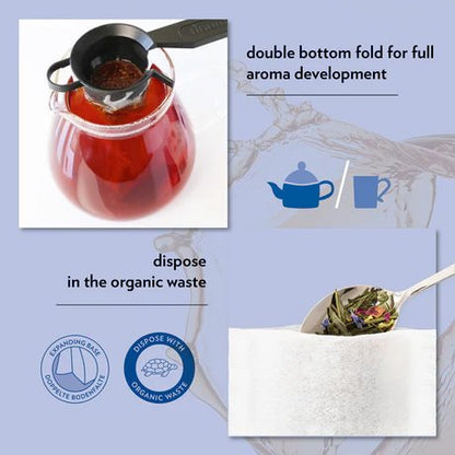 Finum® Tea Filter Bags - 100 CT Medium