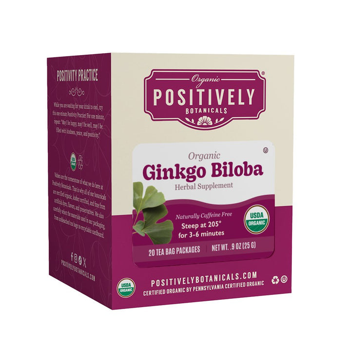 Organic Ginkgo Biloba - Botanical Tea Bags
