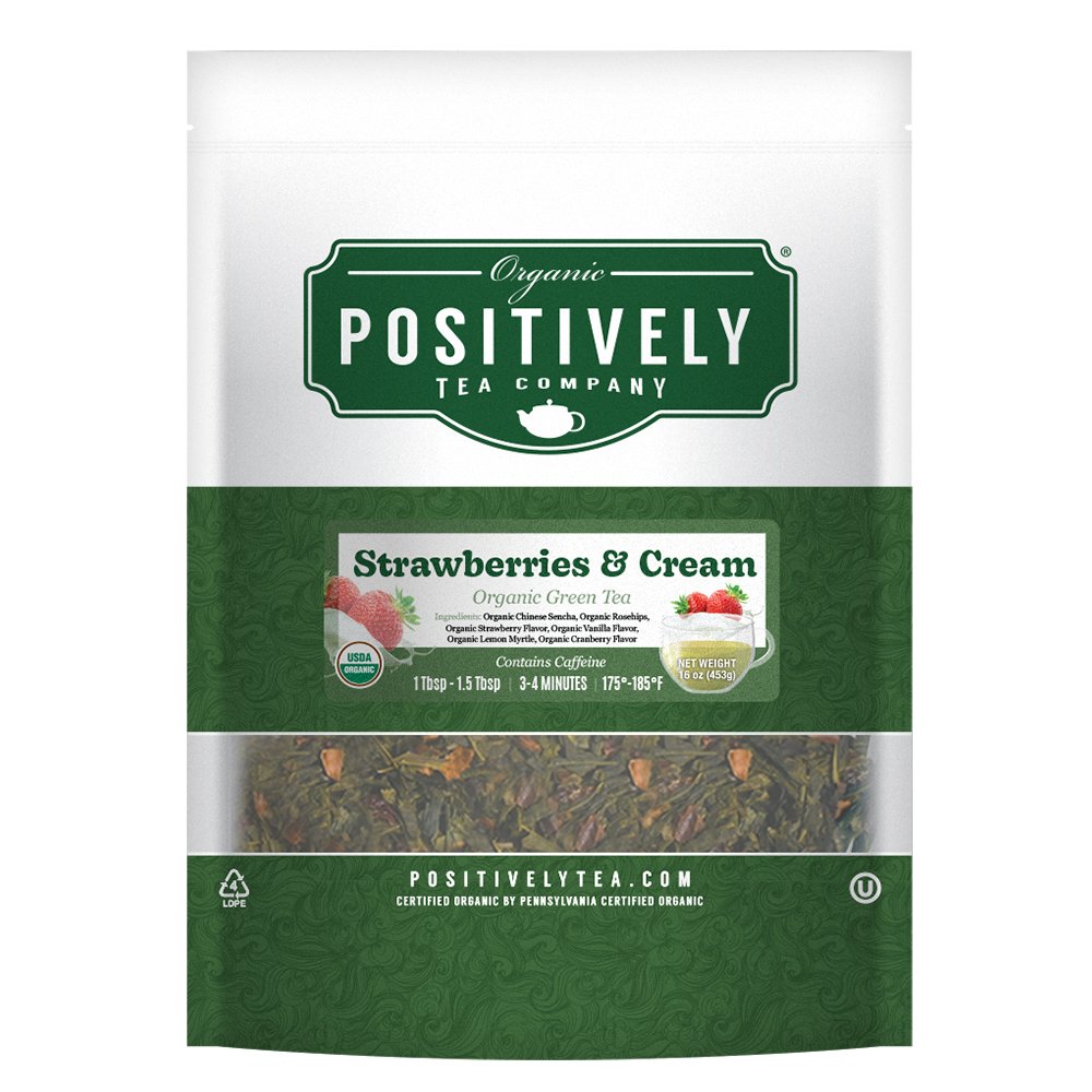 Organic Strawberries and Cream - Loose Leaf Tea