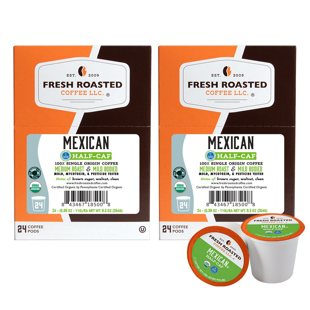Organic Mexican Water-Processed Half Caf - Classic Coffee Pods