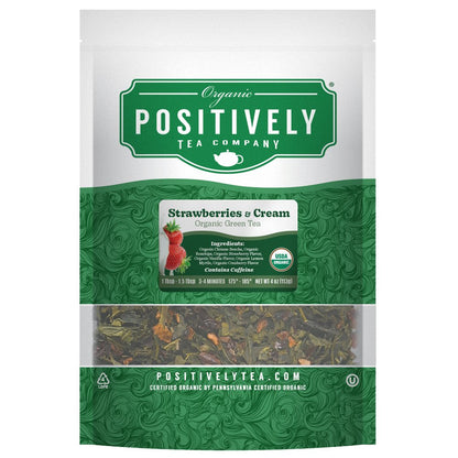 Organic Strawberries and Cream - Loose Leaf Tea